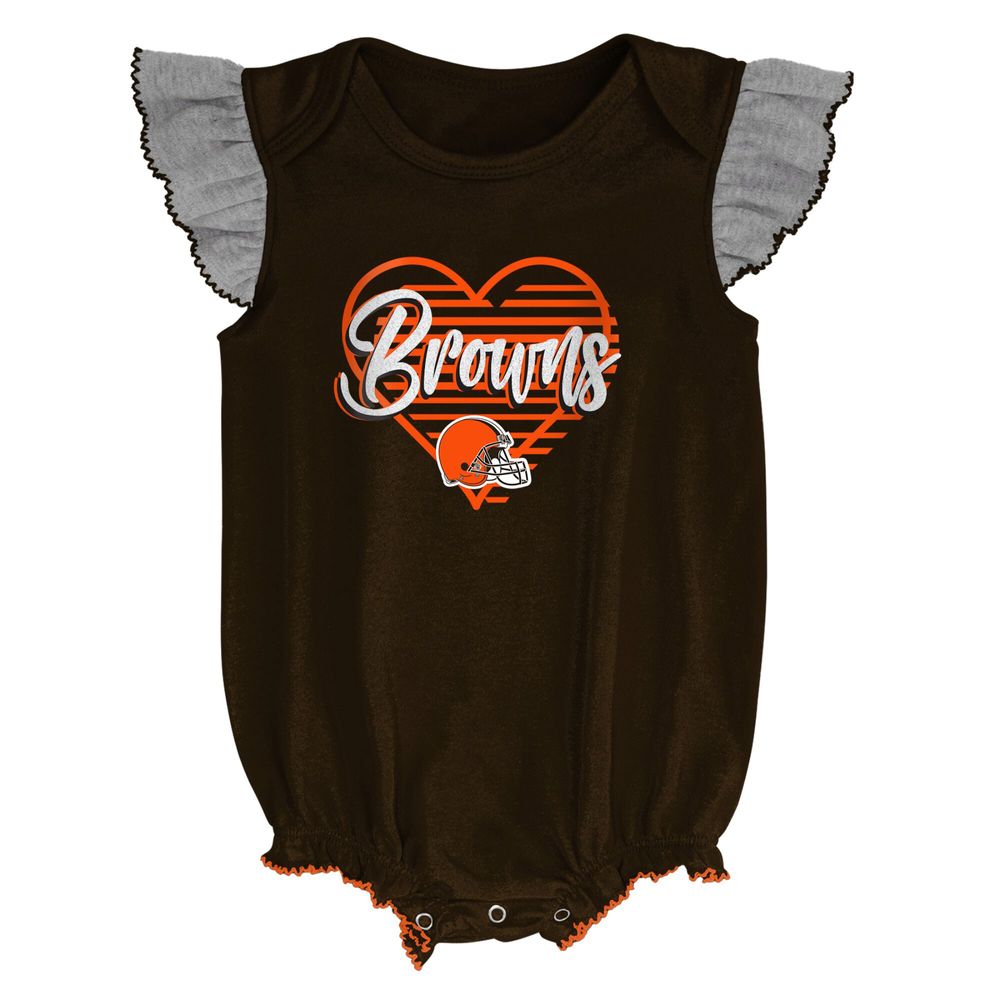 Browns newborn/baby clothes baby girl Browns Cleveland football baby girl