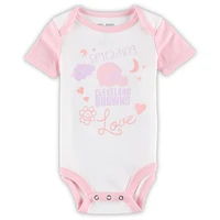 Girls Newborn & Infant White Cleveland Browns Spreading Love Bodysuit and Tutu Leggings Set