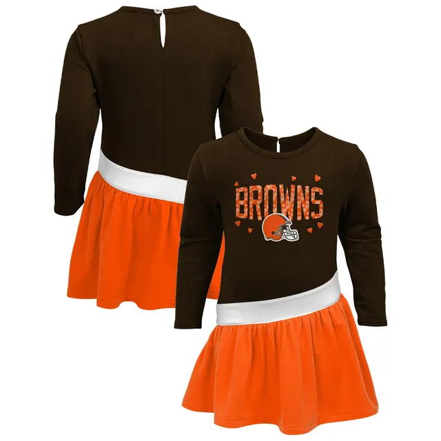 Lids Cleveland Browns Girls Preschool Heart to Jersey Tri-Blend