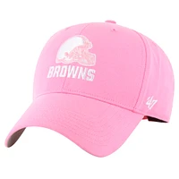 Girls Youth '47 Pink Cleveland Browns Rose MVP Adjustable Hat