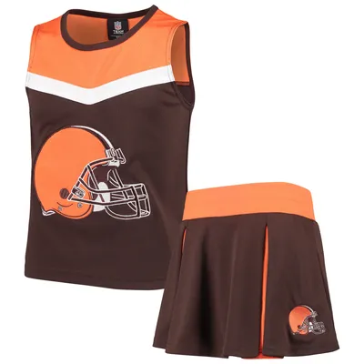 Cleveland Browns Girls Youth Two-Piece Spirit Cheerleader Set