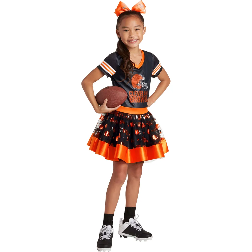 Lids Cleveland Browns Girls Youth Tutu Tailgate Game Day V-Neck