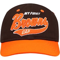 Casquette souple My First Tail Sweep Flex pour bébé Cleveland Browns marron/orange