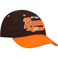 Casquette souple My First Tail Sweep Flex pour bébé Cleveland Browns marron/orange