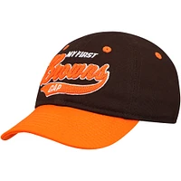 Casquette souple My First Tail Sweep Flex pour bébé Cleveland Browns marron/orange