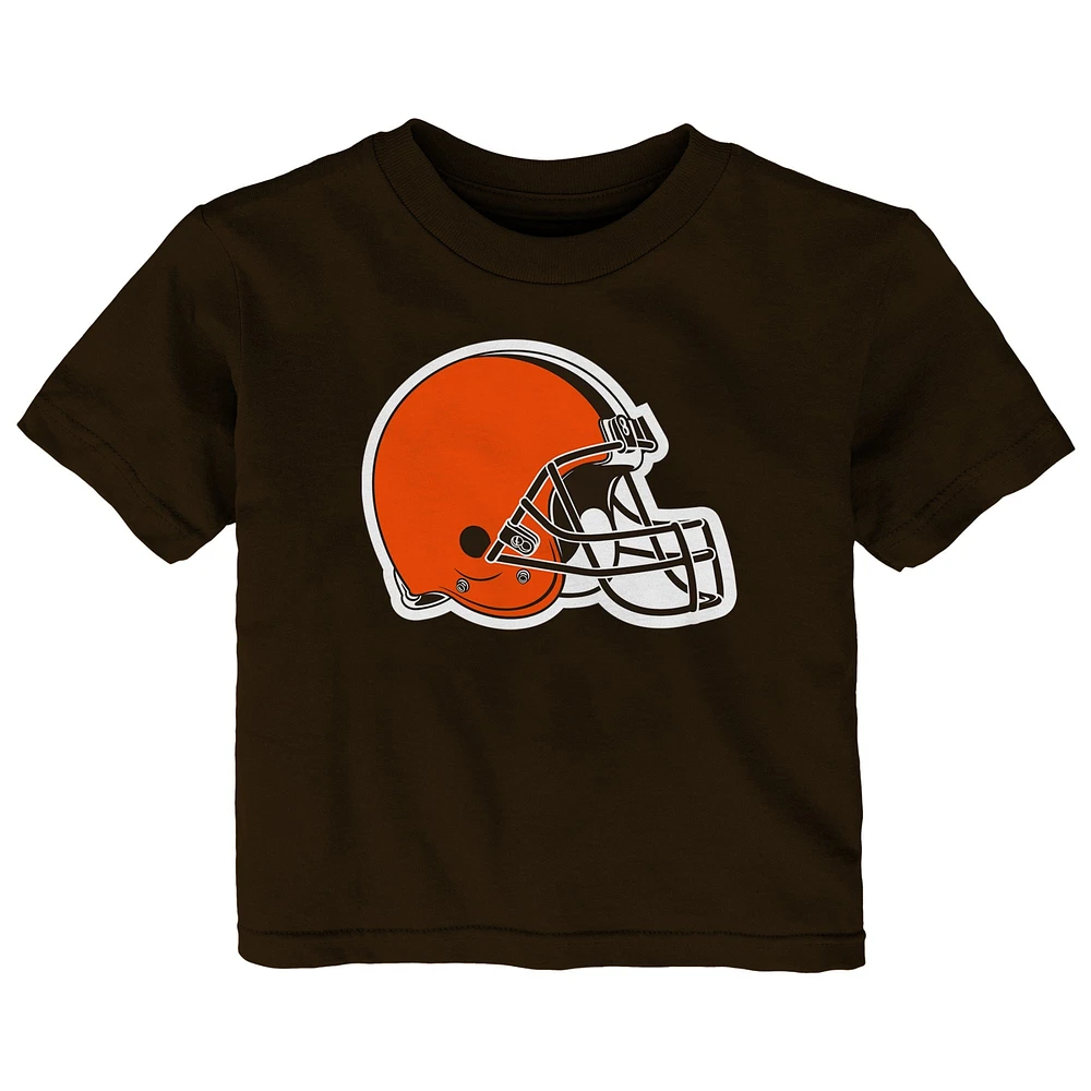 T-shirt à logo primaire Cleveland Browns pour bébé marron