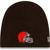 Infant New Era Brown Cleveland Browns Mini Fan Beanie