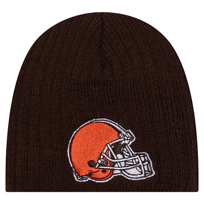 Mini bonnet en tricot marron Cleveland Browns de New Era pour bébé