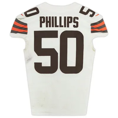 Denzel Ward Cleveland Browns Game-Used #21 White Jersey vs. Pittsburgh  Steelers on January 8, 2023