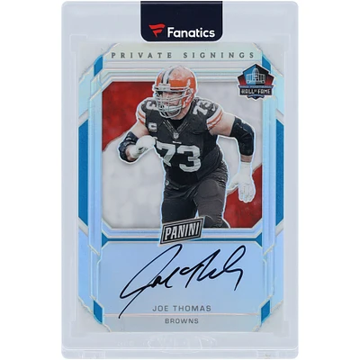 Joe Thomas Cleveland Browns Autographed 2023 Panini Hall Of Fame Signatures #JT #18/25 Card