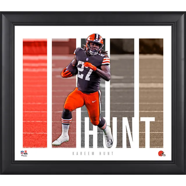 Kareem Hunt Cleveland Browns Unsigned Touchdown Photograph