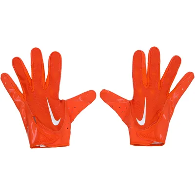 Kareem Hunt Cleveland Browns Fanatics Authentic Game-Used Nike Orange Gloves vs. Washington Commanders on January 1, 2023