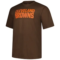 Men's Fanatics  Brown Cleveland Browns Big & Tall Number One Dad T-Shirt