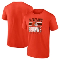 T-shirt orange Power Stripe des Cleveland Browns Fanatics pour hommes