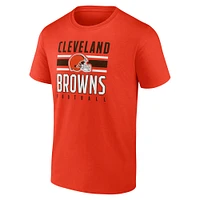 T-shirt orange Power Stripe des Cleveland Browns Fanatics pour hommes