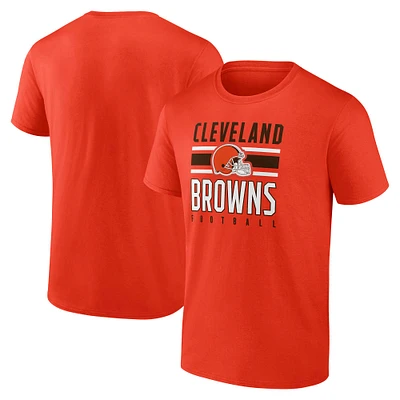 T-shirt orange Power Stripe des Cleveland Browns Fanatics pour hommes