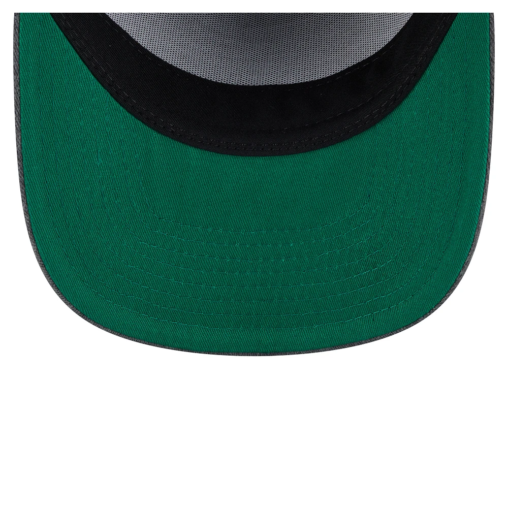 Men's New Era  Black Cleveland Browns Throwback Washed A-Frame 9FIFTY Snapback Hat
