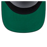 Men's New Era  Black Cleveland Browns Throwback Washed A-Frame 9FIFTY Snapback Hat