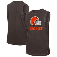 Men's New Era  Brown Cleveland Browns Leisure Collection Tank Top