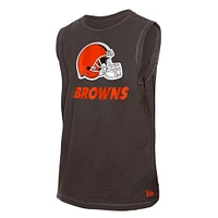 Men's New Era  Brown Cleveland Browns Leisure Collection Tank Top