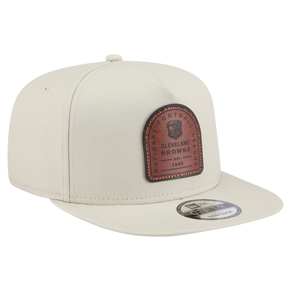Casquette Snapback New Era Stone Cleveland Browns Premier 9FIFTY pour homme