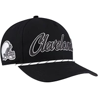 Men's '47 Black Cleveland Browns Overhand Speckle Hitch Adjustable Hat