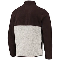 Blouson à demi-glissière Kodiak Color Block des Cleveland Browns '47 marron/gruau pour homme