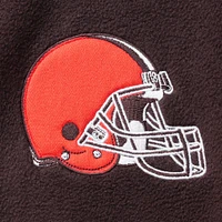 Blouson à demi-glissière Kodiak Color Block des Cleveland Browns '47 marron/gruau pour homme
