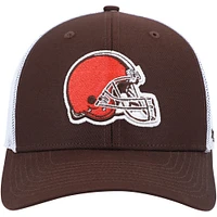 Casquette '47 Cleveland Browns Trophy Trucker Flex pour homme, marron/blanc