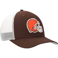 Casquette snapback '47 marron/blanc Cleveland Browns Trucker pour hommes