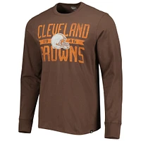 T-shirt à manches longues Franklin '47 Cleveland Browns pour homme