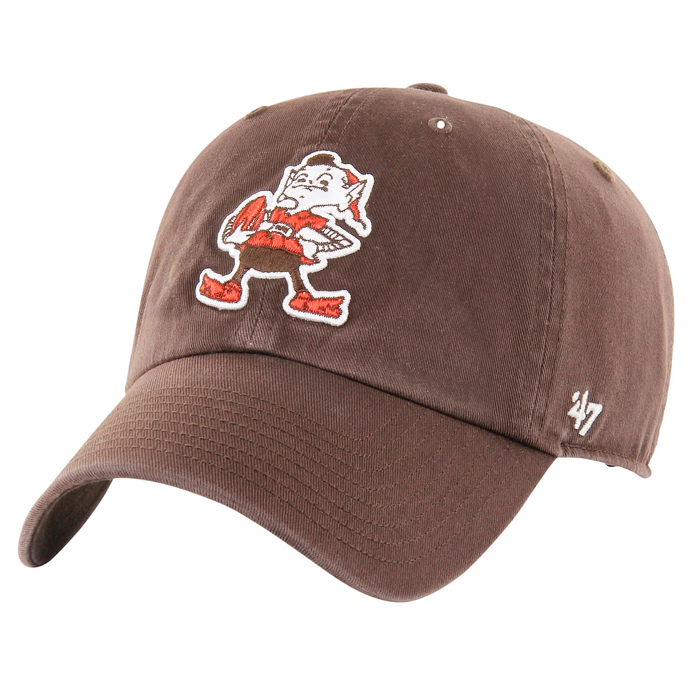 Casquette réglable '47 marron Cleveland Browns Clean Up Legacy pour hommes