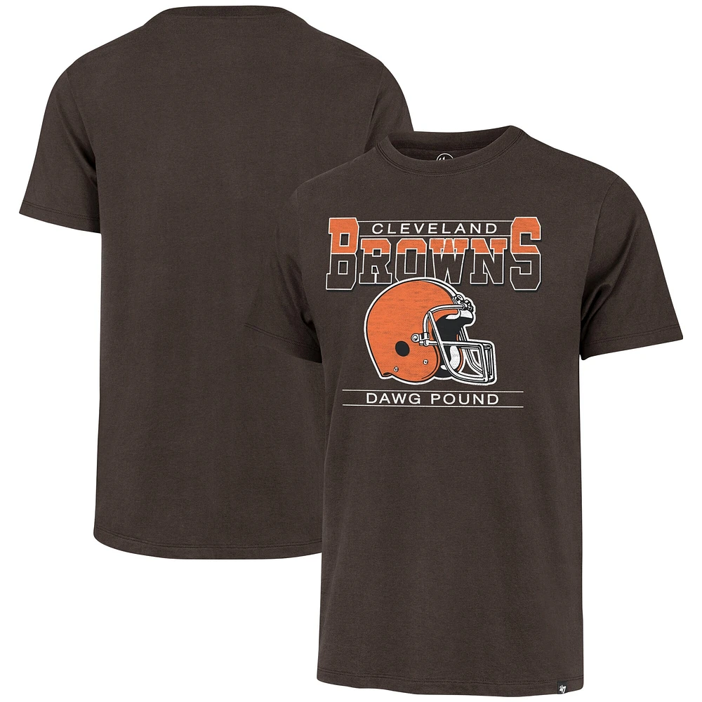 T-shirt '47 marron Cleveland Browns Gridiron Classics Time Lock Franklin pour hommes