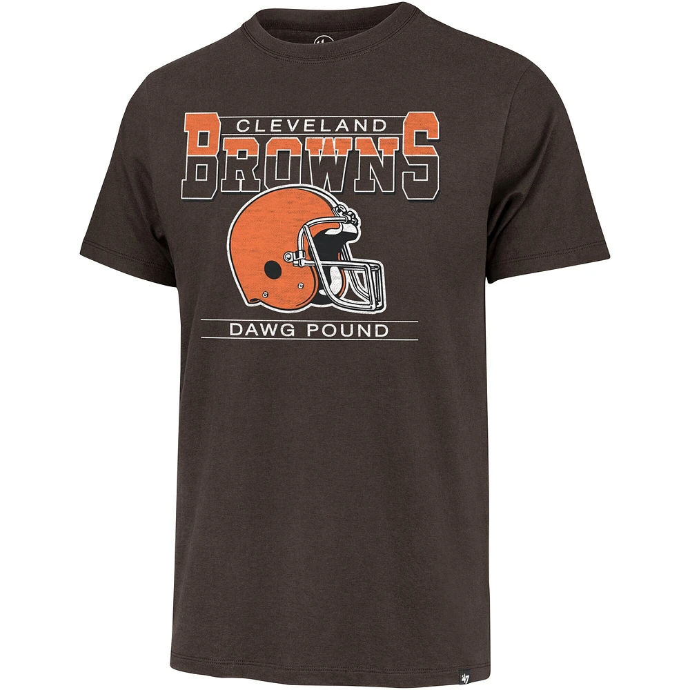 T-shirt '47 marron Cleveland Browns Gridiron Classics Time Lock Franklin pour hommes