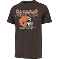 T-shirt '47 marron Cleveland Browns Gridiron Classics Time Lock Franklin pour hommes