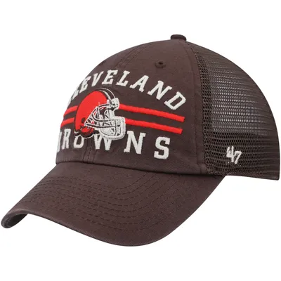 Cleveland Browns '47 Highpoint Trucker Clean Up Snapback Hat - Brown