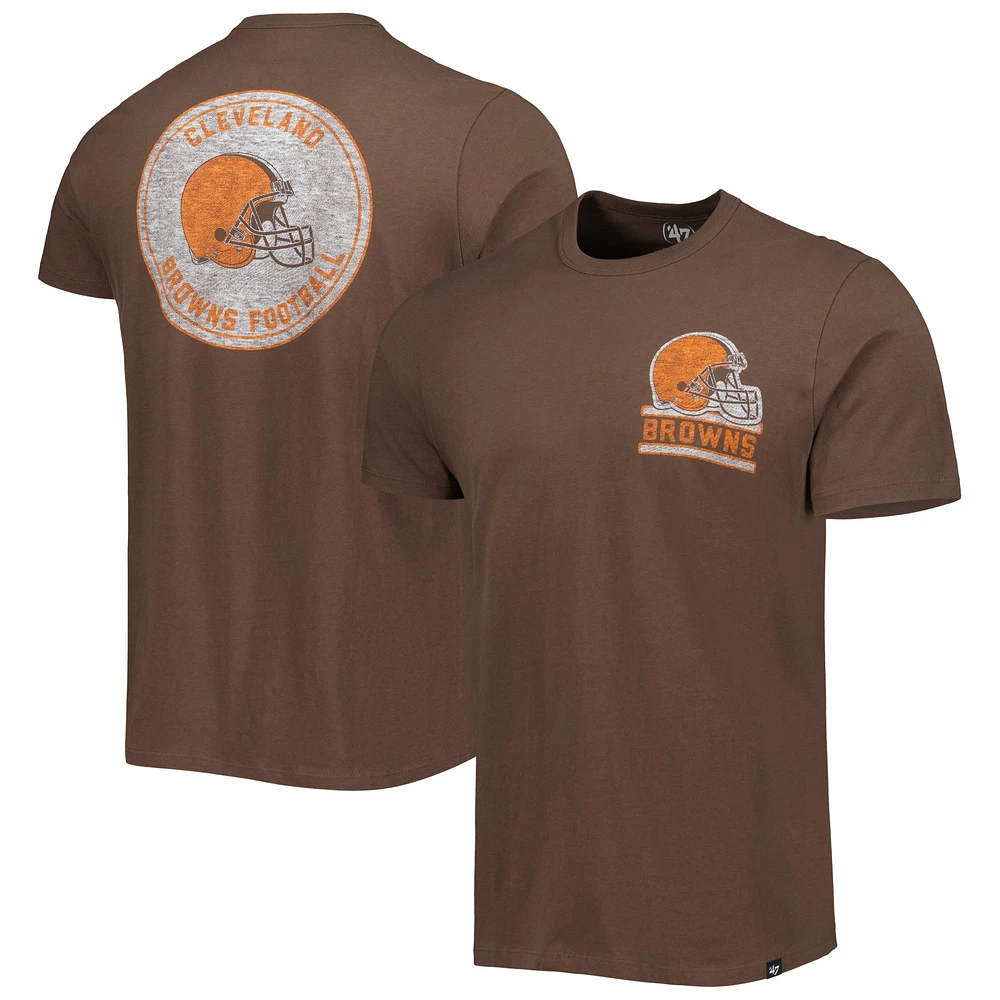 T-shirt pour homme '47 Brown Cleveland Browns Open Field Franklin