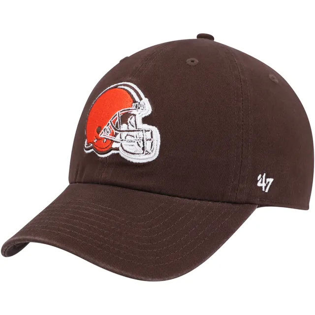 Men's '47 Brown Cleveland Browns Franchise Logo Fitted Hat Size: Medium