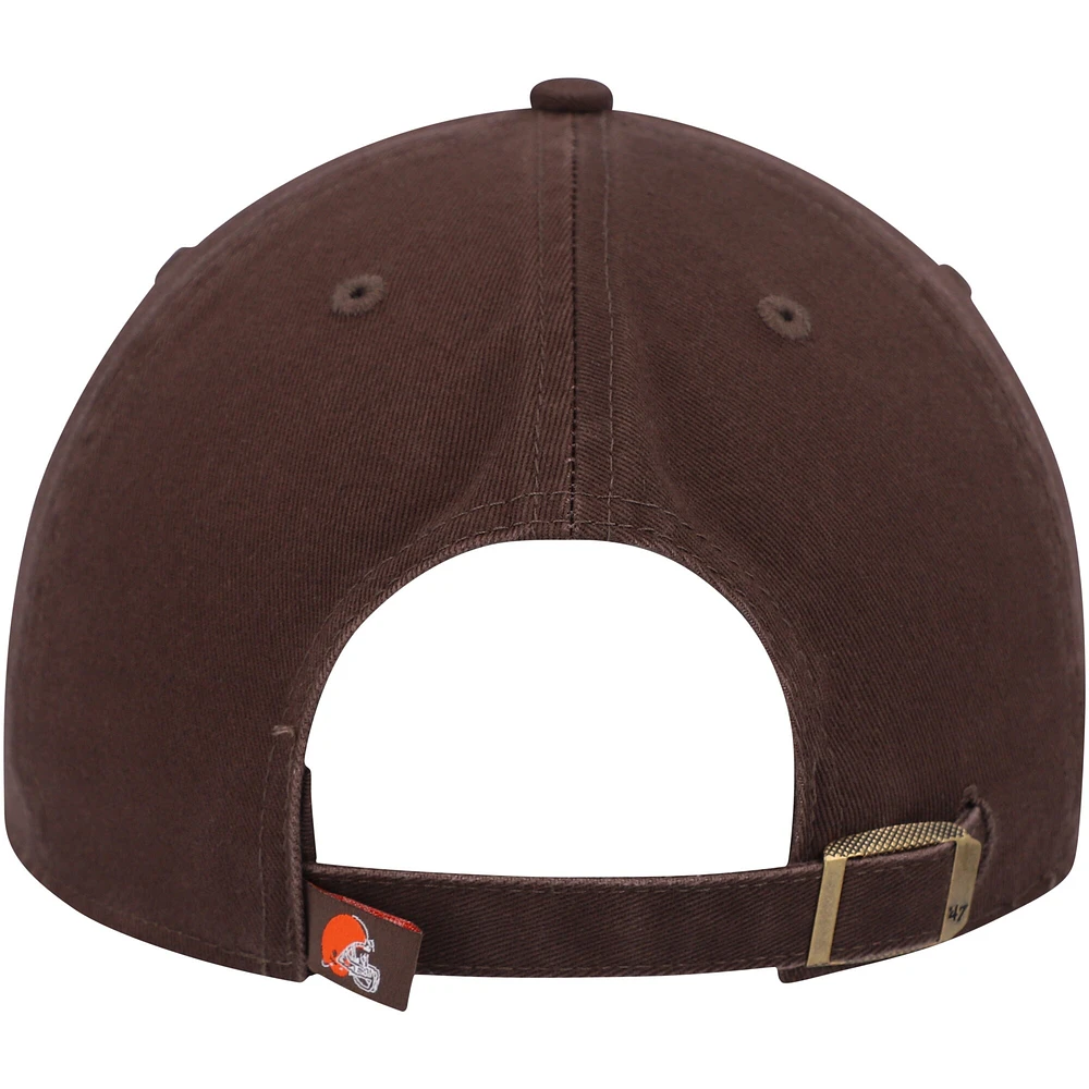 Casquette réglable '47 Brown Cleveland Browns Secondary Clean Up pour homme