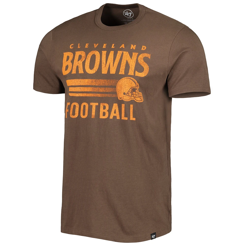 T-shirt '47 Cleveland Browns Wordmark Rider Franklin pour homme