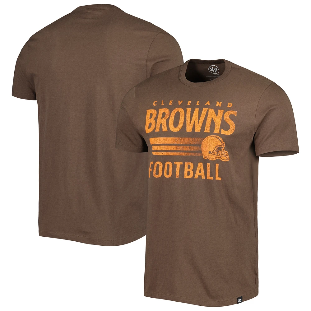 T-shirt '47 Cleveland Browns Wordmark Rider Franklin pour homme