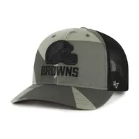 Casquette '47 Camo/Black Cleveland Browns Countershade MVP Trucker Snapback pour homme