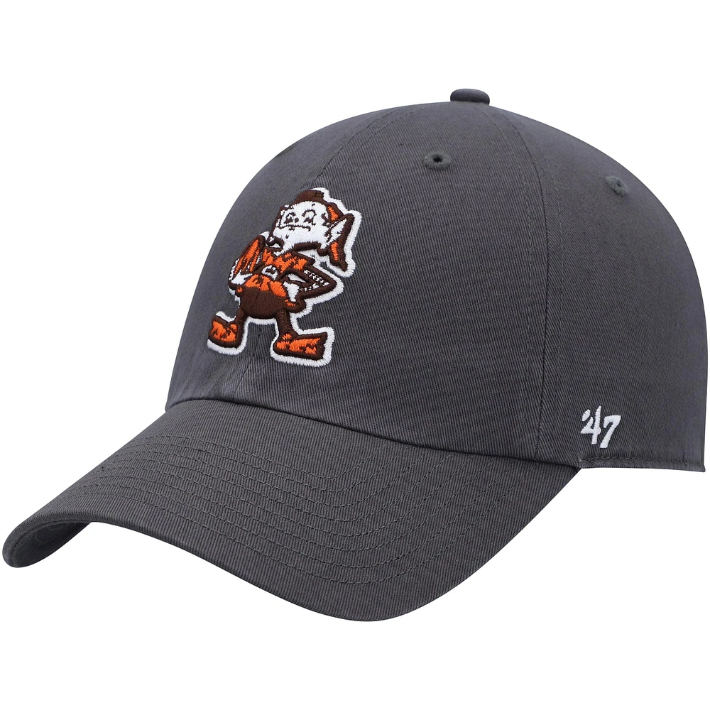 Casquette réglable '47 Charcoal Cleveland Browns Clean Up Brownie The Elf Legacy pour homme