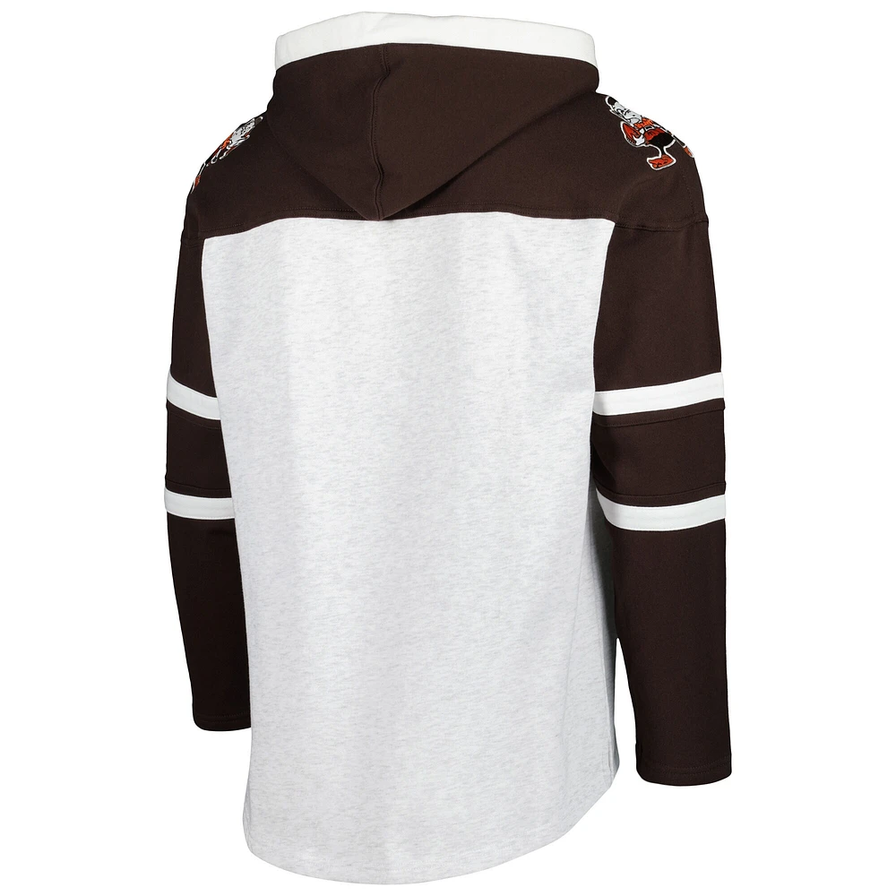 Chandail à capuchon lacets The Elf Historic Logo Gridiron des Browns de Cleveland 1947 pour hommes