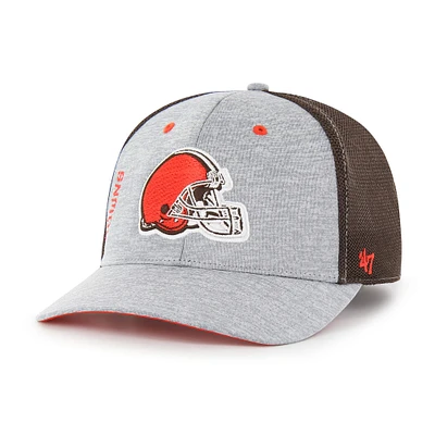 Casquette Flex Pixelation Trophy Cleveland Browns '47 grise/marron pour homme