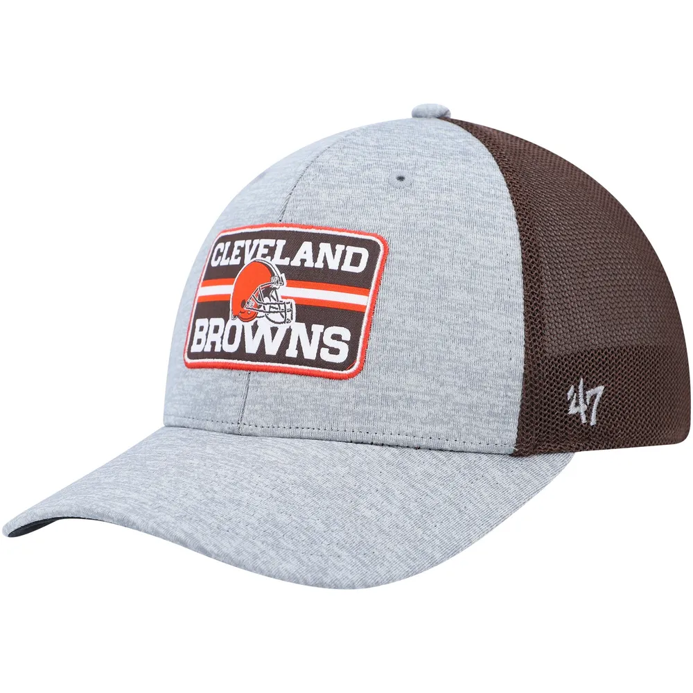 Lids Cleveland Browns '47 Motivator Flex Hat - Heathered Gray/Brown