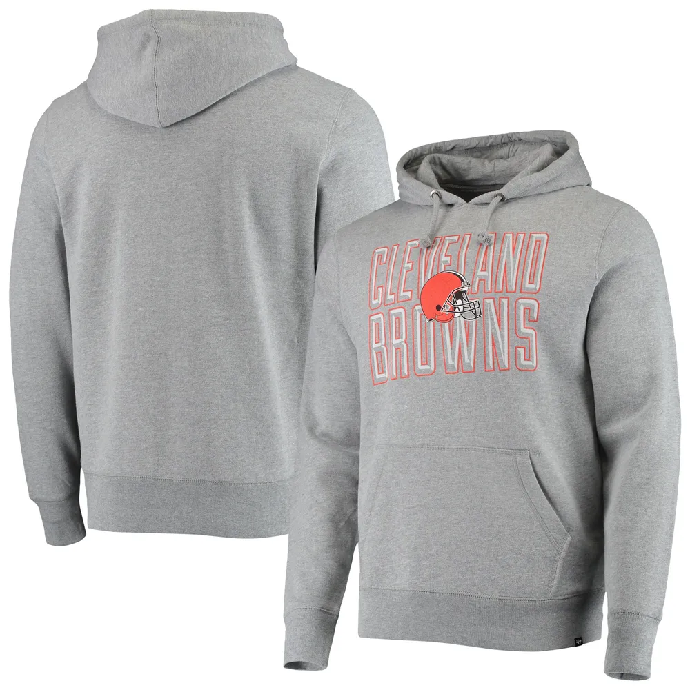 Cleveland Browns NFL '47 Bevel Headline Gray Hoodie Sweatshirt