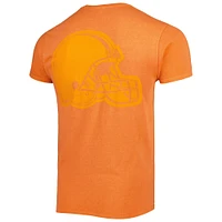 Men's '47 Orange Cleveland Browns Fast Track Tonal Highlight T-Shirt