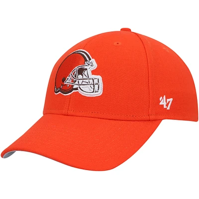 Casquette ajustable MVP des Cleveland Browns '47 orange pour hommes