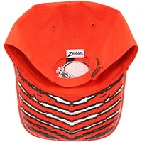 Men's '47 x Zubaz Orange Cleveland Browns Undervisor Clean Up Adjustable Hat